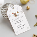 Hot Chocolate Winter Baby Shower Favours Gift Tags<br><div class="desc">Baby It's Cold Outside Baby Shower Favours Gift Tags.</div>
