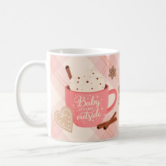 Hot Chocolate Winter Mug Baby It's Cold Outside (Left)