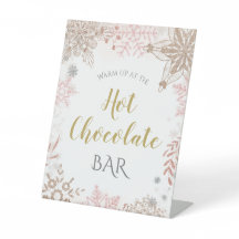 Hot Chocolate Winter Wonderland Pink Gold