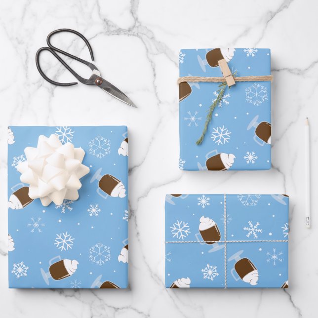 Hot Chocolate  Wrapping Paper Sheet (Front)