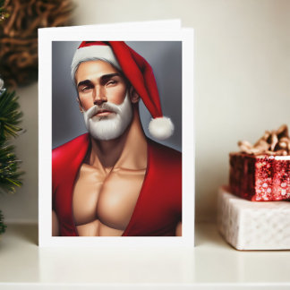 Hot Christmas Santa Claus Card