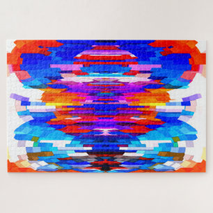 Hot city day art jigsaw puzzle