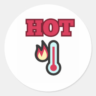 Hot Classic Round Sticker