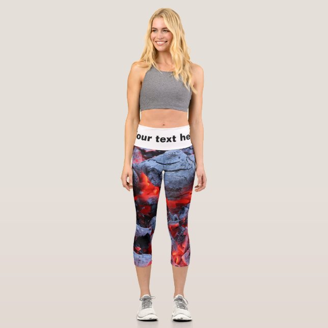 Hot coals capri leggings (Front)