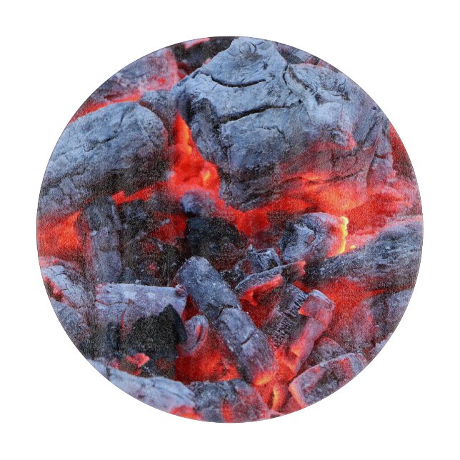 Hot coals cutting board (Front)
