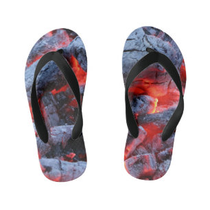 Hot coals kid's flip flops