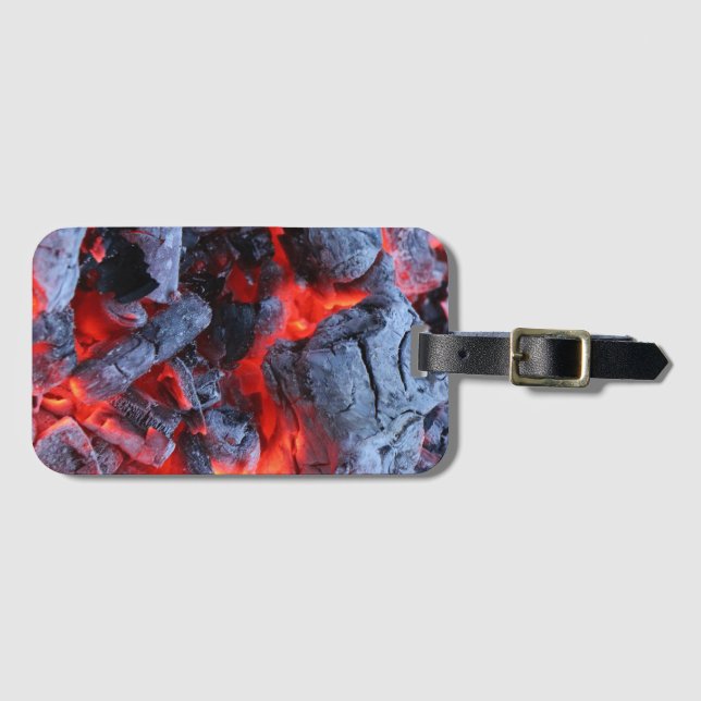 Hot coals luggage tag (Front Horizontal)