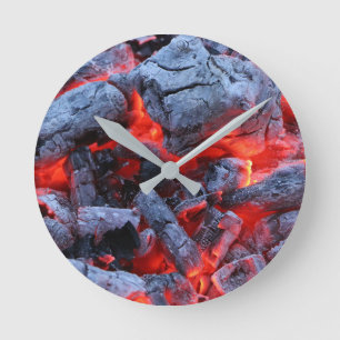Hot coals round clock