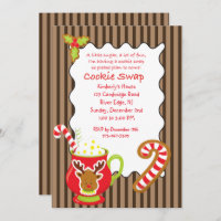 Hot Coco & Cookies Cookie Swap/Exchange Invitation