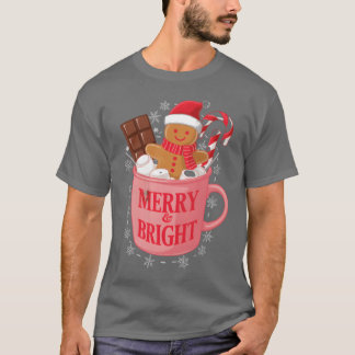 Hot Cocoa and Christmas Movies Christmas retro T-Shirt