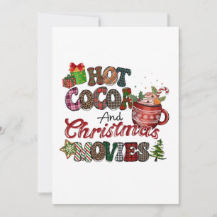 Hot Cocoa and Christmas Movies Invitation