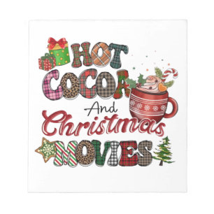 Hot Cocoa and Christmas Movies Notepad