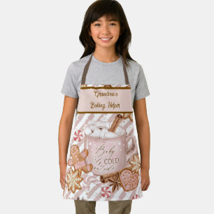 Hot Cocoa and Cookies Holiday Apron