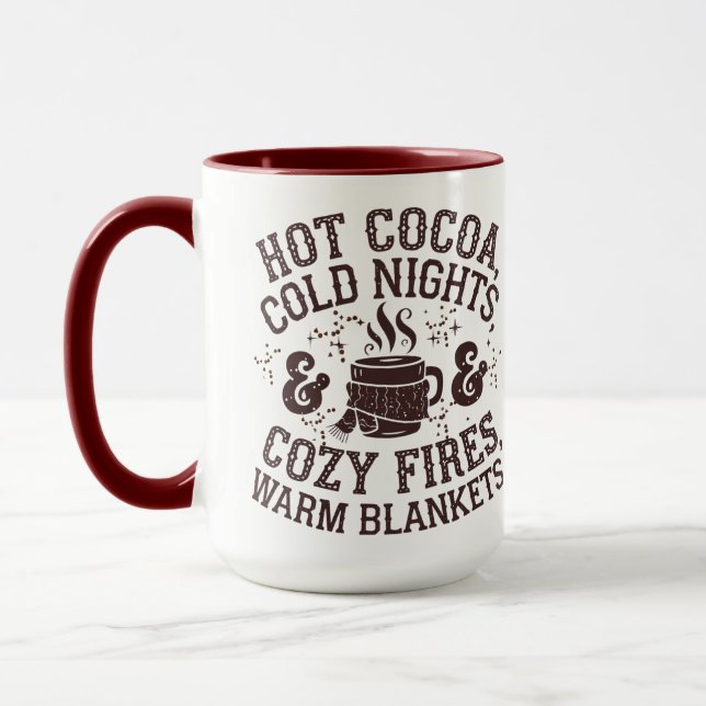 Hot Cocoa and Cosy Nights Mug (Left)