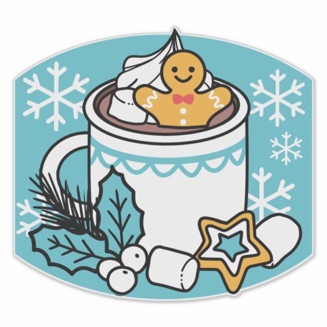 Hot Cocoa and Winter Charm - Snow Fall Cocoa Calls (Front)
