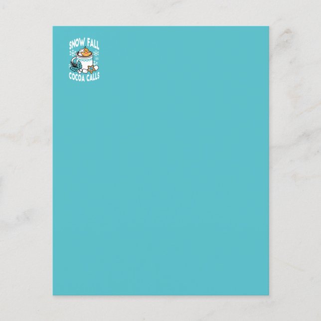 Hot Cocoa and Winter Charm - Snow Fall Cocoa Calls (Front)