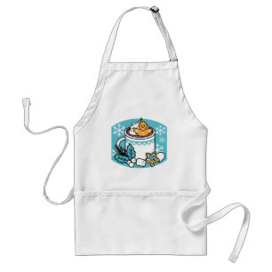 Hot Cocoa and Winter Charm - Snow Fall Cocoa Calls Standard Apron