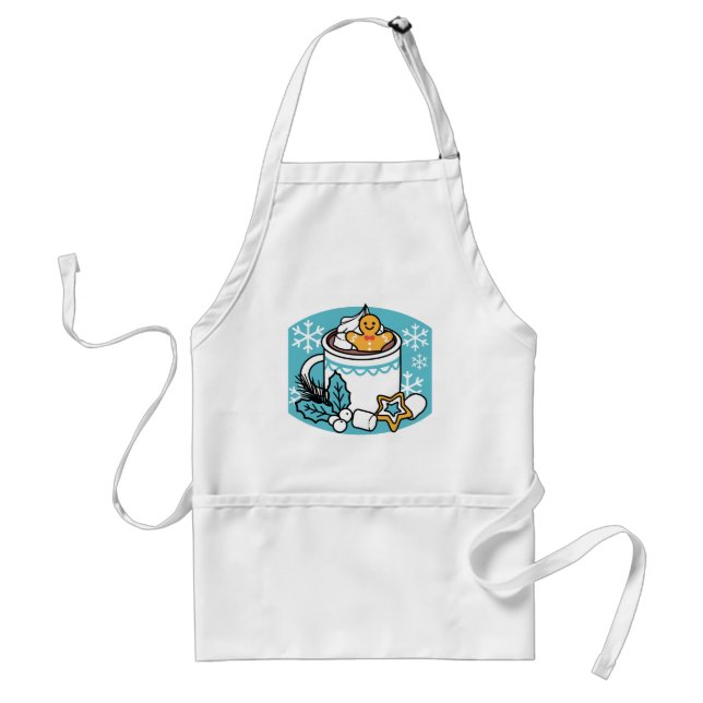 Hot Cocoa and Winter Charm - Snow Fall Cocoa Calls Standard Apron (Front)