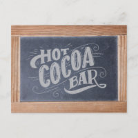 Hot Cocoa Bar Chalkboard Sign