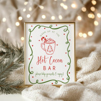 Hot Cocoa bar sign