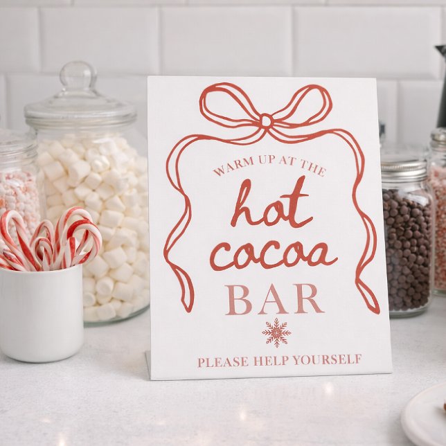 Hot Cocoa bar, Winter Party Sign (Creator Uploaded)
