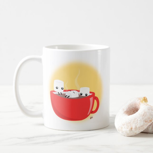 Hot Cocoa Bath Time! Coffee Mug (With Donut)