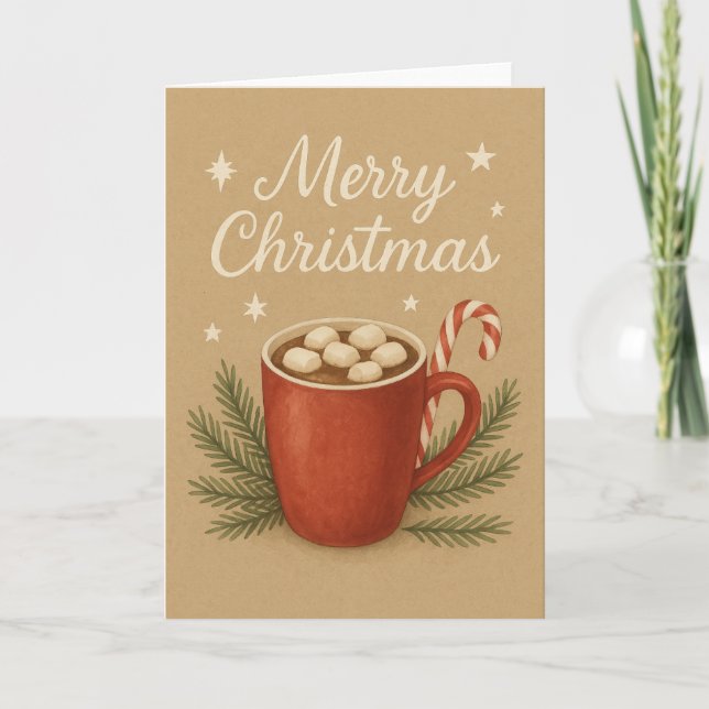 Hot Cocoa Christmas Card (Front)