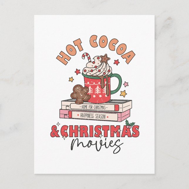 Hot Cocoa & Christmas Movies Postcard (Front)