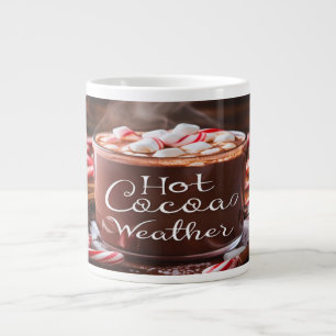Hot Cocoa Christmas Mug with Marshmallows and Cand