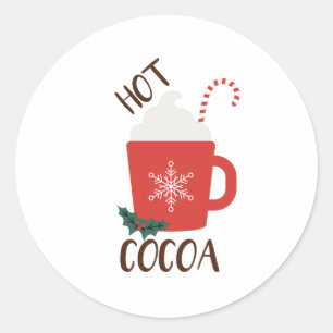 Hot Cocoa Classic Round Sticker