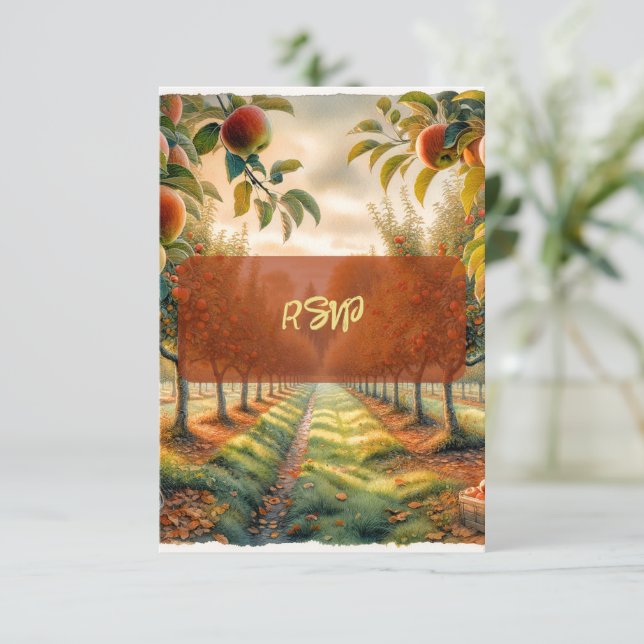 Hot Cocoa & Conversation RSVP Response Card (Standing Front)