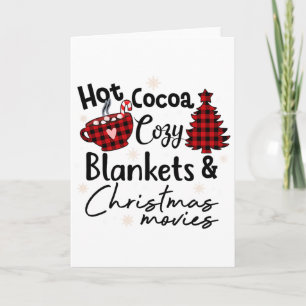Hot Cocoa Cosy Blankets Christmas Movies Buffalo P Card