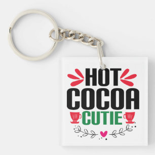 Hot Cocoa Cutie - Charming Christmas Key Ring
