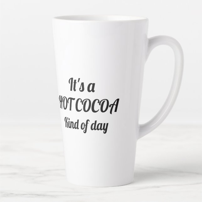 Hot Cocoa Day, Latte Mug (Right)
