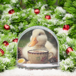 HOT COCOA DUCK SNOW GLOBE