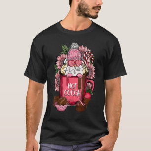 Hot Cocoa Gnomes Drink Hot Chocolate Valentines Da T-Shirt