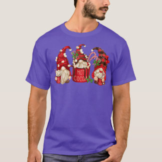 Hot Cocoa Gnomes Drink Hot Chocolate Watch Christm T-Shirt
