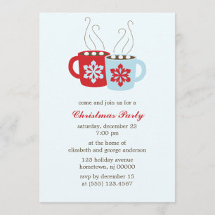 Hot Cocoa Holiday Party Invitation