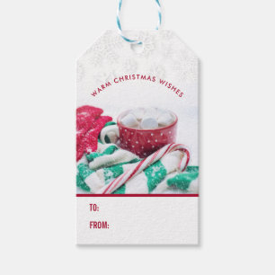 Hot Cocoa Marshmallows & Candy Cane Christmas Gift Tags