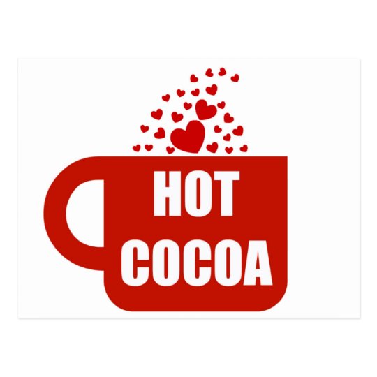 Hot Cocoa Mug Love Postcard