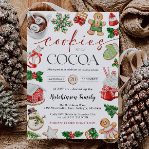 Hot Cocoa Party Invitation - Cookies and Cocoa