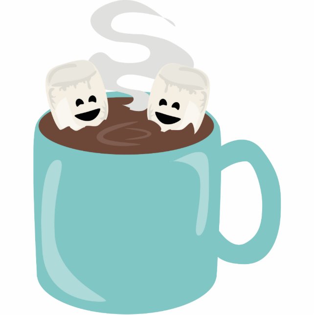 Hot Cocoa Sculpture Standing Photo Sculpture (Front)