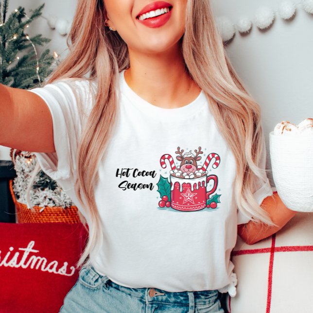 Hot Cocoa Season Christmas T-Shirt (Creator Uploaded)
