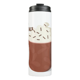 Hot cocoa weather  thermal tumbler