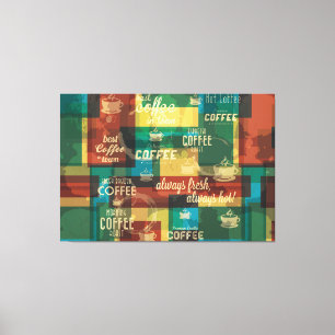 Hot coffee canvas print