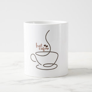 Hot Coffee Line Art Mug