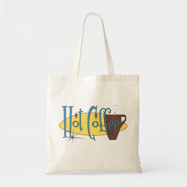 Hot Coffee Tote Bag (Front)