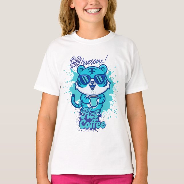 Hot Coffee Trending Design T-Shirt (Front)