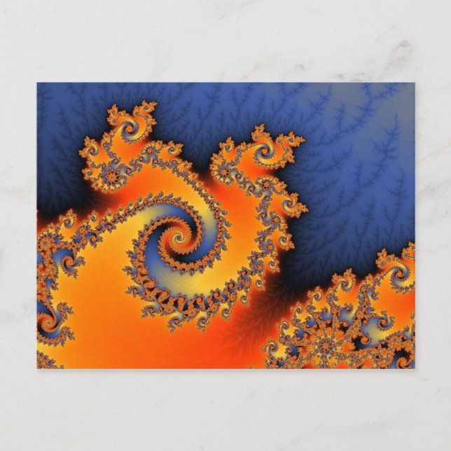 Hot Cold Triple Twirl Postcard (Front)