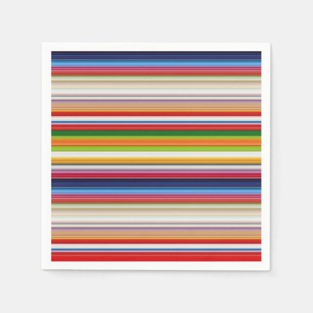 Hot colorful stripes napkin (Front)